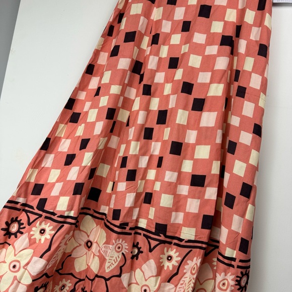 NWT O’neil Dorthie Maxi Dress Sz XS Tie Waist Peach Pink 100% Viscose - Picture 10 of 16